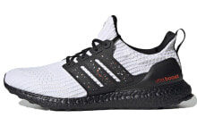 adidas Ultraboost DNA 编织拼色休闲 耐磨 低帮 跑步鞋 男女同款 白黑红 / Кроссовки Adidas Ultraboost DNA GZ7007