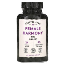 Витамины и БАДы для нормализации гормонального фона crystal Star, Female Harmony, PMS Support, 90 Vegetarian Capsules