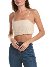 Купить женские футболки и топы HEVRON: Hevron Tula Linen Crop Top Women's