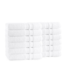 Arkwright Home magellan Bath Towels (12 Pack), 27x50, Soft Ring Spun Cotton, White