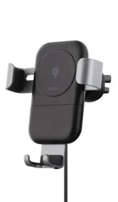 Автомобильные зарядные устройства и адаптеры для мобильных телефонов Deltaco wireless car charger Qi 10 W black