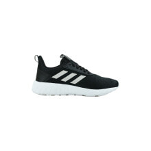 Мужская спортивная обувь для бега Мужские кроссовки спортивные для бега черные текстильные низкие с белой подошвой Adidas Questar Drive