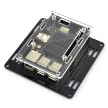 Компьютерные корпуса для игровых ПК case for Odroid C2 - VESA for monitor mounting - black and transparent
