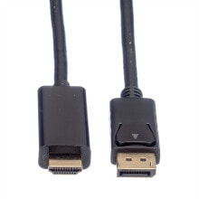ROLINE 11.04.5786 видео кабель адаптер 2 m DisplayPort Черный