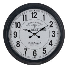 Настенное часы Белый Чёрный Железо 70 x 70 x 6,5 cm