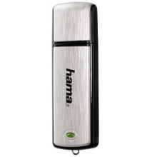Hama Fancy USB флеш накопитель 64 GB USB тип-A 2.0 Черный, Серебристый 00108062