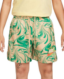 Nike men's Sportswear Lined Logo Swirl Shorts