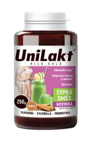 Витамины и БАДы для пищеварительной системы uniLakt cinnamon Порошок с корицей, яблочным волокном и водорослями хлореллы для похудения 250 г