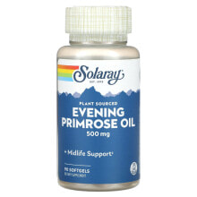Solaray, Масло примулы вечерней растительного происхождения, 500 мг, 90 мягких таблеток