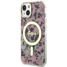 GUESS Guhmp14MhcfwSP iPhone 14 Plus 15 Plus 6.7 Flower phone case