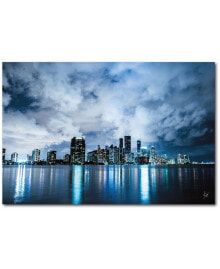 Courtside Market city Reflexiones Gallery-Wrapped Canvas Wall Art - 24