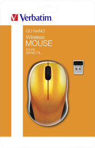 Компьютерные мыши Мышь компьютерная беспроводная Verbatim Go Nano RF 1600 DPI для обеих рук 49045