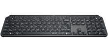 Клавиатуры logitech MX Keys клавиатура РЧ беспроводной + Bluetooth QWERTZ Swiss Черный 920-009407