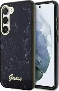 Guess Etui Guess GUHCS23SPCUMAK do Samsung Galaxy S23 S911 czarny/black hardcase Marble