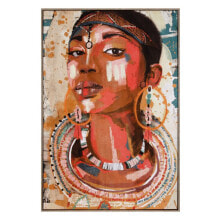 Картины, постеры, гобелены, панно полотно 83 x 123 cm Африканка