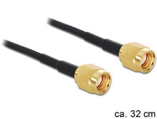 Комплектующие для телекоммуникационных шкафов и стоек deLOCK 88475 коаксиальный кабель 0,32 m RP-SMA Золото, Черный