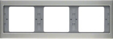 Розетки, выключатели и рамки berker Triple frame K.5, horizontal, stainless steel, stainless steel (13737004)