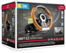 SPEEDLINK DRIFT O.Z. Рулевое колесо+педали ПК Аналоговый/цифровой USB Черный, Серый, Оранжевый SL-6695-BKOR-01