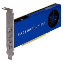 Video cards 490-BFQR - Radeon Pro WX 3200 - 4 GB - GDDR5 - 128 bit - 7680 x 4320 pixels - PCI Express x16 3.0