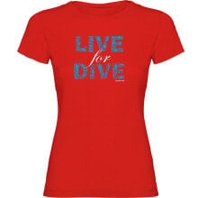 Спортивная одежда, обувь и аксессуары kRUSKIS Live For Dive Short Sleeve T-Shirt