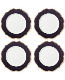 Lenox contempo Luxe Black Accent Plates, Set Of 4