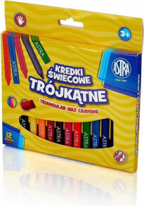 Astra Triangular crayons of 12 colors