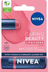 NIVEA - Nivea Caring Beauty Lip & Chick SPF 30