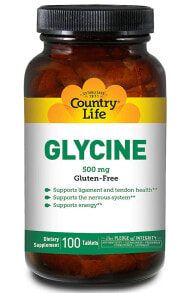 Аминокислоты country Life Glycine Глицин с витамином B-6 500 мг 100 таблеток