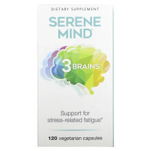 Антиоксиданты natural Factors, 3 Brains, Serene Mind, 120 Vegetarian Capsules