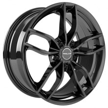 Колесный диск литой Proline ZX100 black glossy 7x17 ET45 - LK5/108 ML74.1