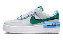 Nike Air Force 1 Low Shadow 低帮 板鞋 女款 白绿蓝 / Кроссовки Nike Air Force 1 Low Shadow CI0919-004