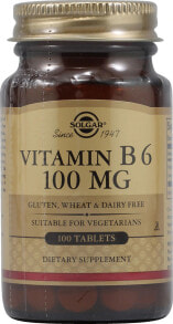 Витамины группы В Solgar Vitamin B6  Витамин B6 100 мг 100 таблеток