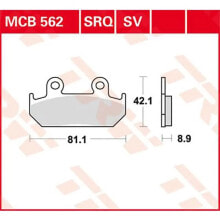 TRW Performance Honda CBR 600 F 87 Sintered Front Brake Pads