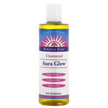 Маски и сыворотки для волос aura Glow Massage Oil Unscented Massage Oil Масло для тела и массажа, без запаха  240 мл