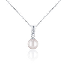 Ювелирные колье elegant necklace with Akoya sea pearl and crystals JL0658 (chain, pendant)