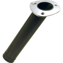 SEACHOICE Plastic Rod Holder With Stainless Steel Cover