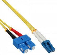 Кабели и разъемы для аудио- и видеотехники InLine 88656E волоконно-оптический кабель 10 m OS2 2x LC 2x SC Yellow,Black,Blue,Red,White