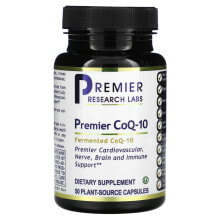 Коэнзим Q10 Premier Research Labs, Premier CoQ-10, ферментированный, 50 капсул растительного происхождения