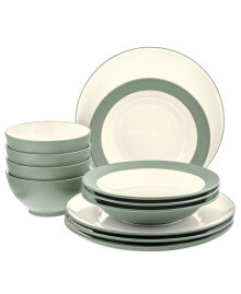 Colorwave Coupe 12-Piece Dinnerware Set, Service for 4, Created for Macy's