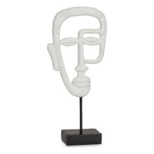 Decorative Figure Face White Polyresin (19,5 x 38 x 10,5 cm)