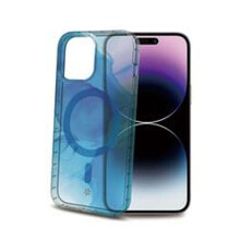 Mobile cover Celly iPhone 15 Pro Max Blue Transparent