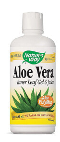 Растительные экстракты и настойки Nature's Way Aloe Vera Inner Leaf Gel & Juice Растительный экстракт + сок алоэ вера из внутренней части листа  935 мл