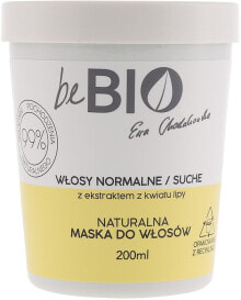 Maske für normales und trockenes Haar - BeBio Natural Mask Normal & Dry Hair Mask