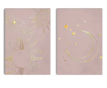 Goldene Galaxie Gold Poster Set