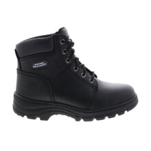 Skechers Work Relaxed Fit Workshire Peril Steel Toe Womens Black Wide Boots купить онлайн