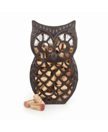 Twine country Cottage Wise Owl Wine Cork Collector