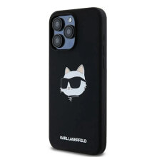 KARL LAGERFELD Klhmp15Lschpplk iPhone 15 Pro 6.1 Silicone Choupette Head phone case