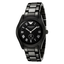 Мужские наручные часы с браслетом Мужские наручные часы с черным браслетом Armani AR1402 ( 42 mm)