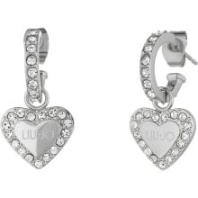 Ювелирные серьги brilliant LJ1552 steel heart earrings