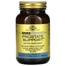 Витамины и БАДы для мужчин солгар, Gold Specifics, поддержка простаты, 60 растительных капсул